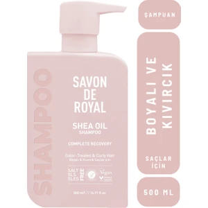 Savon De Royal - Shea Yağı - Boyalı Ve Kıvırcık Saçlar Için Iyileşme Etkili Şampuan 500 Ml