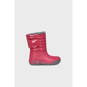 Topo Ski Charol Çocuk Kürklü Fuşya Yağmur Kar Çizmesi W10168-007