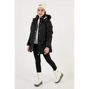 İçi Peluş Astarlı Kapüşonlu Şişme Mont Kız Çocuk MONT 6035034