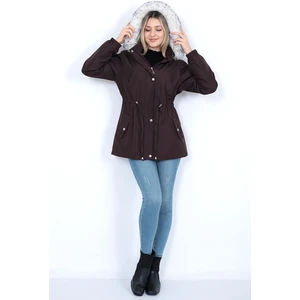 Trenç Giy Çık. Peluşlu Içi Peluşlu Mont Su Itici Özelliği