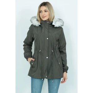 Trenç Giy Çık. Peluşlu Içi Peluşlu Mont Su Itici Özelliği