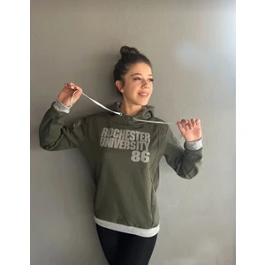 Kapüşonlu Içişardonlu Baskılı Unısex Sweat