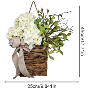 Bahar Kır Çiçeği Kapı Asılı Sepet Çelenk Bahar Ön Kapı Için Hoş Geldiniz Burcu Paskalya Günü, Ev Dekor (Yurt Dışından)