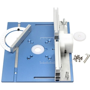 Yönlendirici Masa Ekleme Plakası Ağaç Işleme Düzeltici Elektrikli Ahşap Freze Çevirme Plakası Gönye Ölçer ile Dıy Çalışma Tezgahı Için (Yurt Dışından)