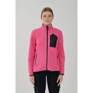 Kadın Pembe Tam Fermuarlı Polar 2322003