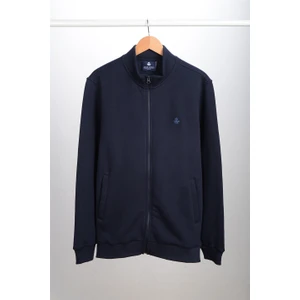 ADAM BOXES Dik Yaka Fermuarlı Sweatshirt N-Karianda - Lacivert