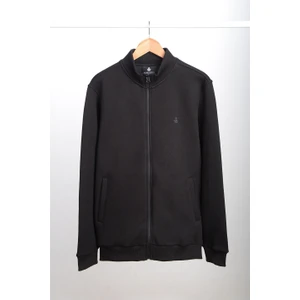 ADAM BOXES Dik Yaka Fermuarlı Sweatshirt N-Karianda - Siyah