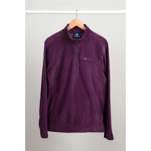 ADAM BOXES Yarım Fermuarlı Polar N-Cauno - Koyu Mor