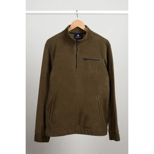 ADAM BOXES Yarım Fermuarlı Polar N-Cauno - Haki