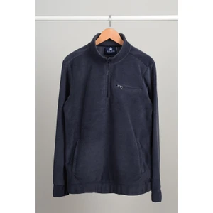 ADAM BOXES Yarım Fermuarlı Polar N-Cauno - Füme