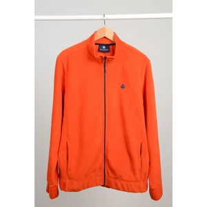 ADAM BOXES Tam Fermuarlı Polar Ceket N-Alimo - Turuncu