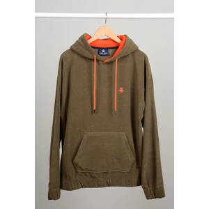 ADAM BOXES Oversize Kapüşonlu Polar Sweatshirt N-Myndo - Haki