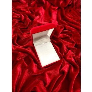 Merra Aksesuar Kolye Kutusu Kırmızı Kadife Mini Hediye Kutusu 6x8 cm