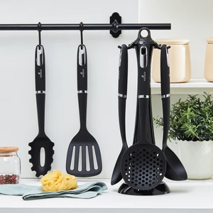Mate Black 6 Parça Standlı Servis Seti