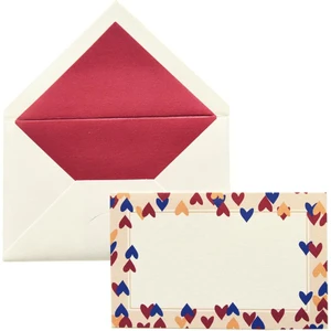 Sevgililer Günü Kalpli Zarflı Not Ve Tebrik Kartı 10'lu Kutu