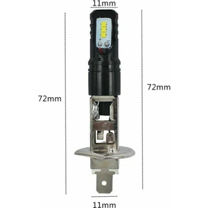 6000K Süper Parlak Beyaz 6000LM Drl 4x H1 LED Far Ampul Kiti Yüksek Işın (Yurt Dışından)
