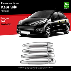 Peugeot 207 Krom Kapı Kolu 4 Kapı 2006-2012 A+ Kalite