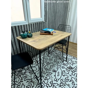 Siyah Metal Ayaklı 60X90  Mutfak-Balkon-Çalışma Masası