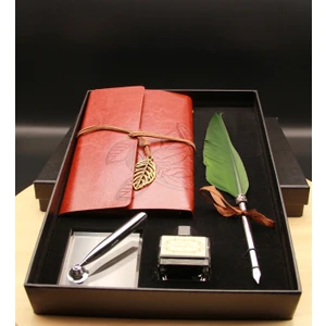Hediye Biziz Divit Tüylü Kalem ve Defter Seti
