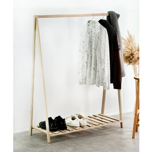 Ayakkabılık Ahşap Askılık Ayaklı Elbise Askısı Konfeksiyon 6013