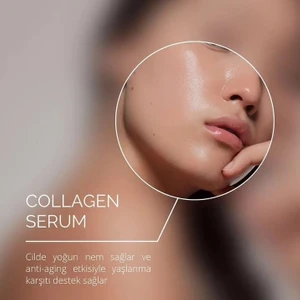COLLAGEN KOLAJEN Serum % 5 Panthenol ve % 1 Hyaluronik Asit %1 Beta Glukan Polysorbate 20 30 ml  CİLT SERUMU