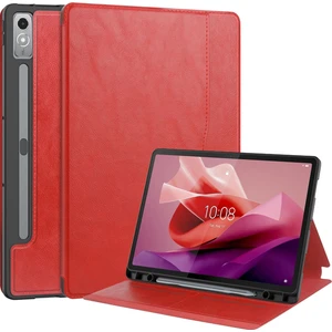 Lenovo P12 12.7 Için Otomatik Uyandırma Uyku Özellikli Darbeye Dayanıklı Deri Tablet Kılıfı (Yurt Dışından)
