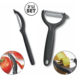 2 Li Soyacak Sebze Meyve Patates Domates Soyacak Soyacağı Doğrayıcı (316L) Paslanmaz Çelik Bıçak