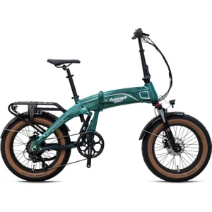 Armour -20"katlanir (Fat Bike) -7 Vites-Elektrikli- Yesil-Gri