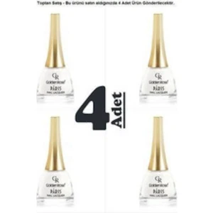 Golden Rose Paris Oje 03 Şeffaf Beyaz X 4