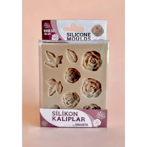 HOBİ MARKET ART Smarta Silicone Moulds Silikon Epoksi ve Polimer Kil Kalıbı Rose Set