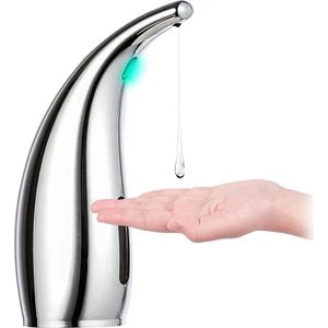 Sabunluk Otomatik, Temassız Sıvı Sabunluk, Kızılötesi Hareket Sensörlü, 300ML/11OZ, Gümüş (Yurt Dışından)