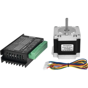 Nema 23 23HS5628 Step Motor 57 Motor 2.8A, TB6600 Step Motor Sürücüsü ile NEMA17 23 Cnc ve 3D Yazıcı Parça Parçaları (6.35 Mm) (Yurt Dışından)