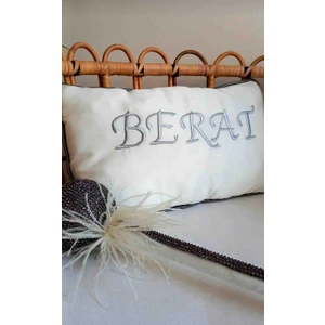 Mav Design 🌟 Kişiye Özel İsim Nakışlı Yastık 🧵 Yıkanabilir & Fermuarlı!📏 24x37 💖 Bozulmaz Şıklık!