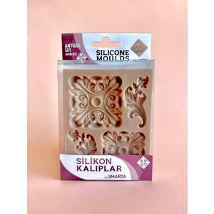 HOBİ MARKET ART Smarta Silicone Moulds Silikon Epoksi ve Polimer Kil Kalıbı Antıque Set