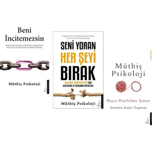 Destek Yayınları Müthiş Psikoloji Kişisel Gelişim Seti – 3 İmzalı Ciltsiz Kitap: Beni İncitemezsin, Seni Yoran Her Şeyi Bırak, Hayır Diyebilme Sanatı