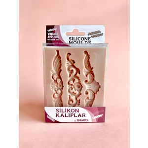 HOBİ MARKET ART Smarta Silicone Moulds Silikon Epoksi ve Polimer Kil Kalıbı Vıntage Applıque
