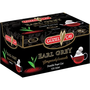 Güzel Çay 100 Adet 3.2 gr Earl Grey Demlik Bergamot Aromalı Poşet Çay