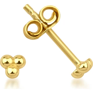 Kairos Jewelry 14 Ayar Altın Minimal Topçuk Çivi Küpe KRS-K111-GE