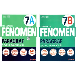 Fenomen 7. Sınıf Paragraf (A)+(B) Soru Bankası 2 Kitap