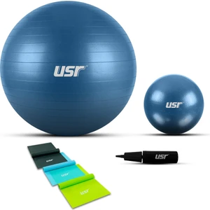 USR 25651BL 25+65 Cm Pilates Topu + Pompası + 3 Lastik