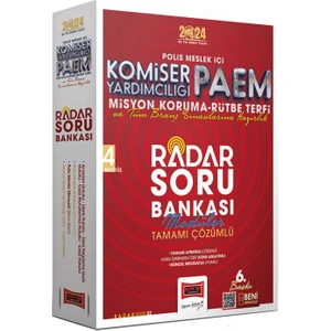 Yargı Yayınevi 2024 Polis Meslek İçi PAEM Komiser Yardımcılığı Misyon Koruma Rütbe Terfi Radar Soru Bankası 4 Kitap