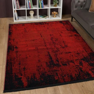 Giza Home Afgan Türkmen Otantik Desenli Bordo Oturma Odası Salon Mutfak Halısı 5592A_ZS72