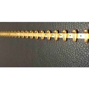 Özer Kutu 1 Metre Sarı Metal Tesbih , Kolye ve Zincir Tırnaklı Askısı