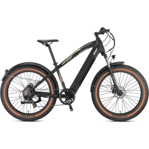 Cruıser 26 Elektrikli Fat Bıke Bisiklet 7VITES Md 17 Mat Siyah -Kahverengi