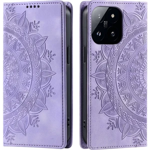 Xiaomi 14 Pro Kılıf Baskılı Mandala Çiçek Deri Telefon Kapağı (Yurt Dışından)