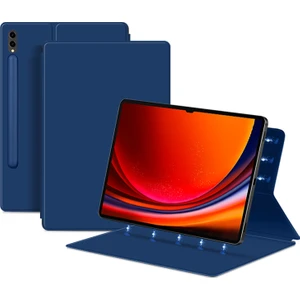 Samsung Galaxy Tab S9 Ultra Pu Deri Manyetik Tablet Kılıf Katlanabilir Stand Tablet Kapak (Yurt Dışından)