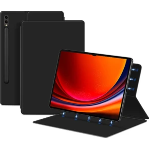 Samsung Galaxy Tab S9 Ultra Pu Deri Manyetik Tablet Kılıf Katlanabilir Stand Tablet Kapak (Yurt Dışından)