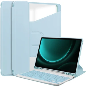 Samsung Galaxy Tab S9 Fe Plus Bluetooth Klavyeli Döner Stand Tablet Kapağı (Yurt Dışından)