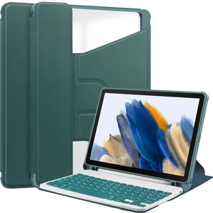 Samsung Galaxy Tab A9 Bluetooth Klavye ile Tablet Kılıfı+ Dönen Stand Pu+ Akrilik Kapak (Yurt Dışından)