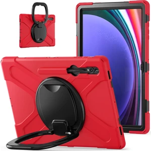 Samsung Galaxy Tab S9 Ultra X910 / S8 Ultra X900 / X906 Pc+ Silikon Tablet Kılıf Bırak-Kötü Döndürme Kickstand Kapak (Yurt Dışından)